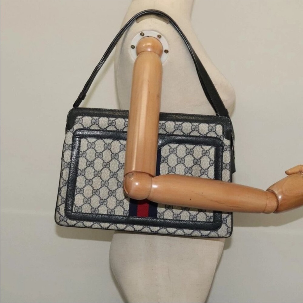 Gucci GG sherry line Shoulder Bag with Red and Blue Accents adjustable strap♥️ - Picture 14 of 14
